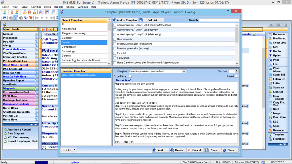 Anesthesiology EMR Software 1st Providers Choice