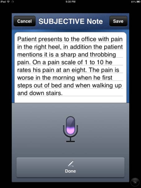 Chiropractic Voice Recognition
