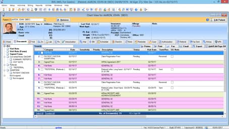 Gastrointestinal Patient Electronic Health Record