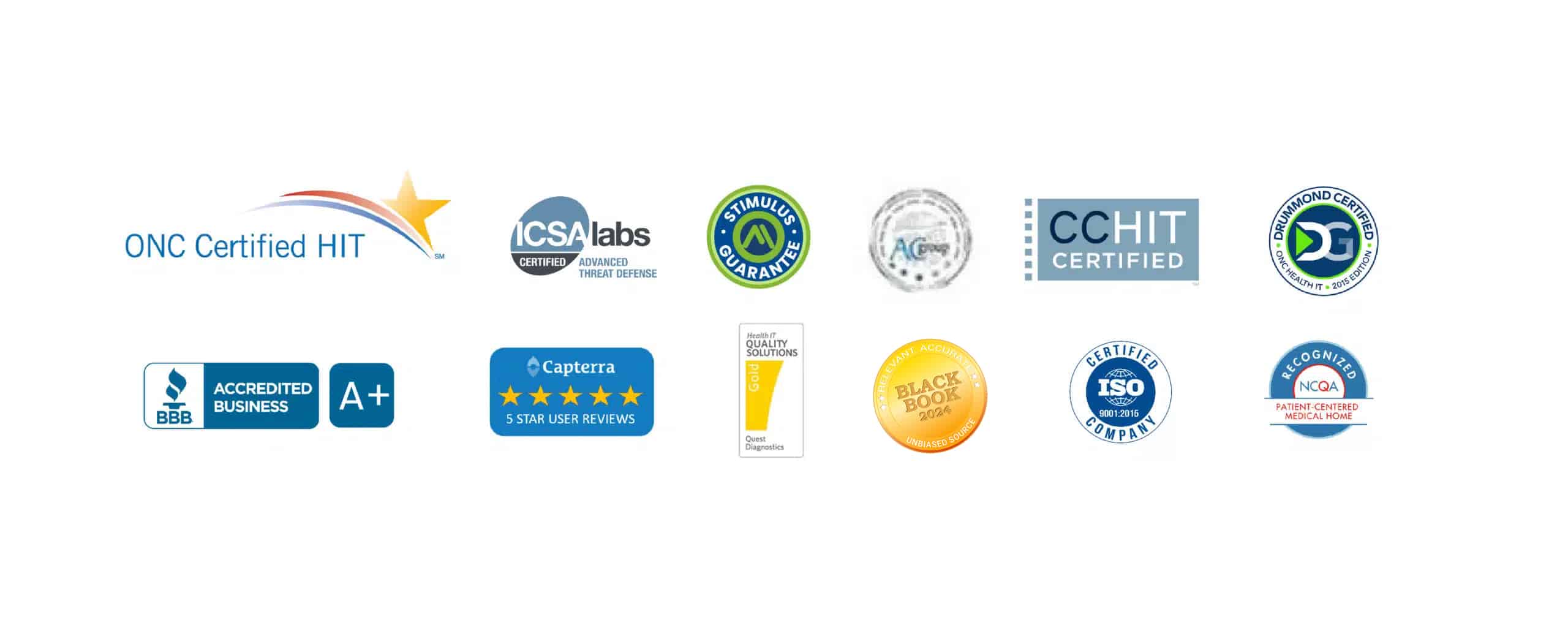emr software certified badges