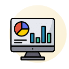 Comprehensive Reporting Dashboard Icon
