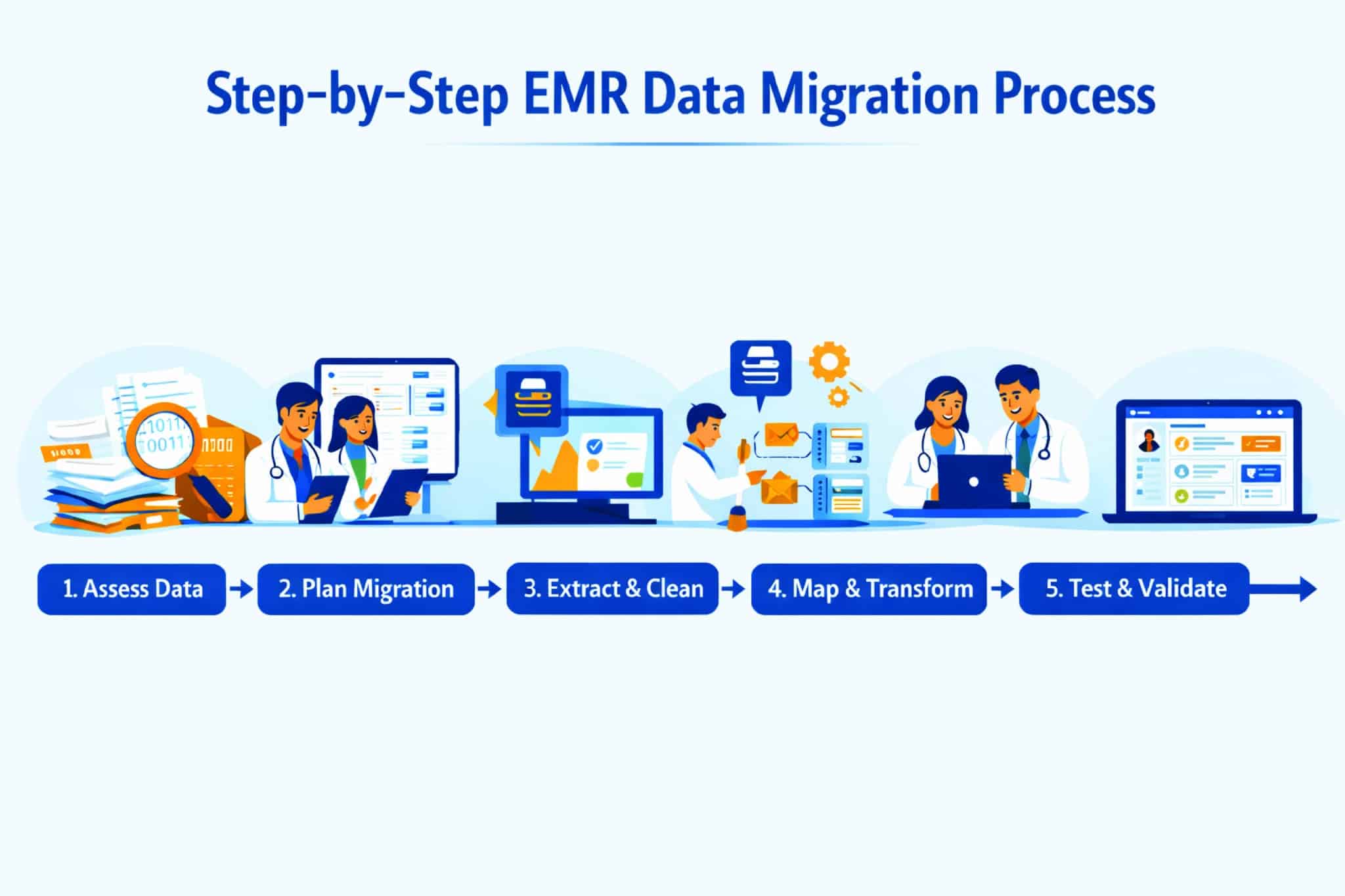 How EMR Data Migration Process Works (Step Guide)